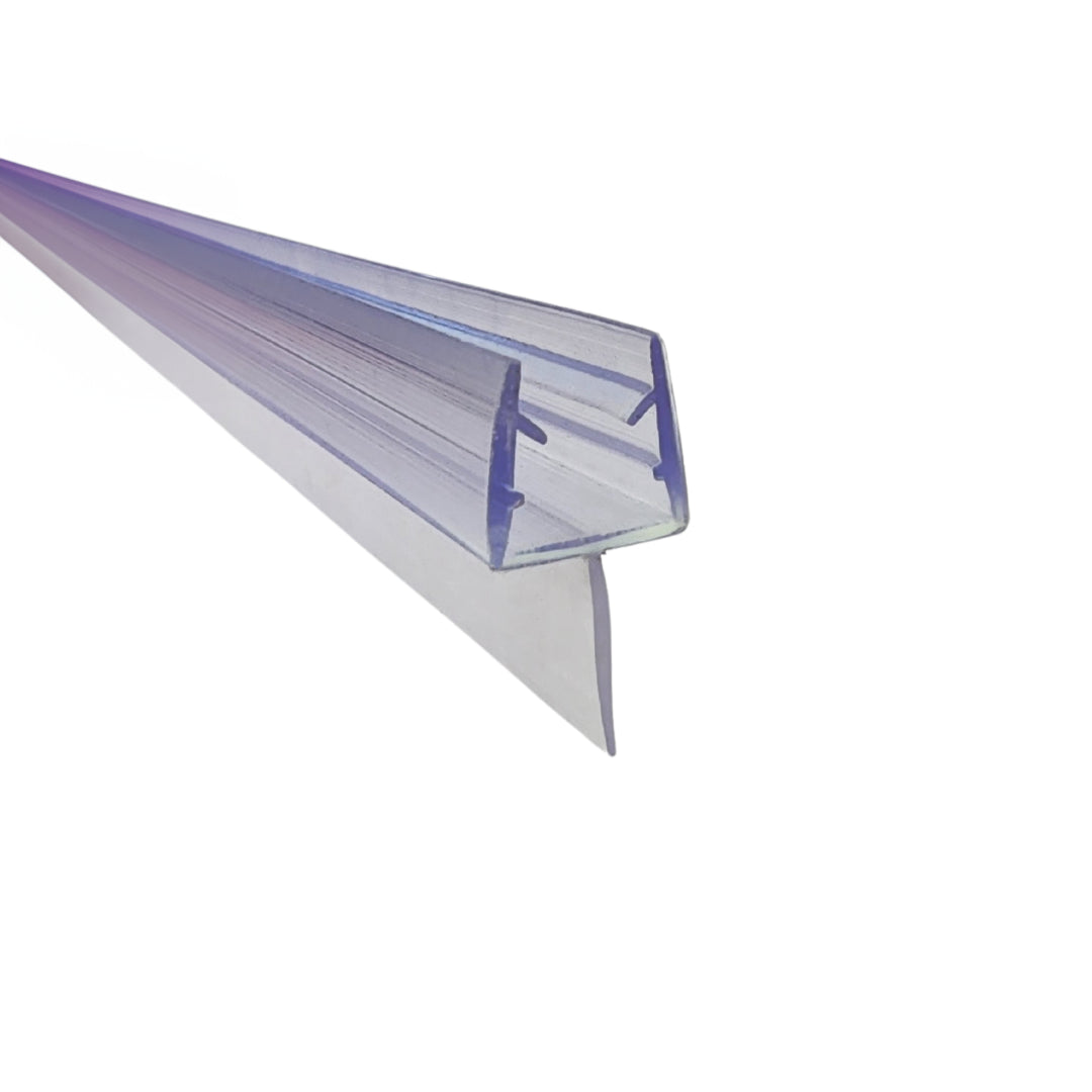 Burlete - Junta de PVC Aleta Flexible Central para Vidrio de 8 mm