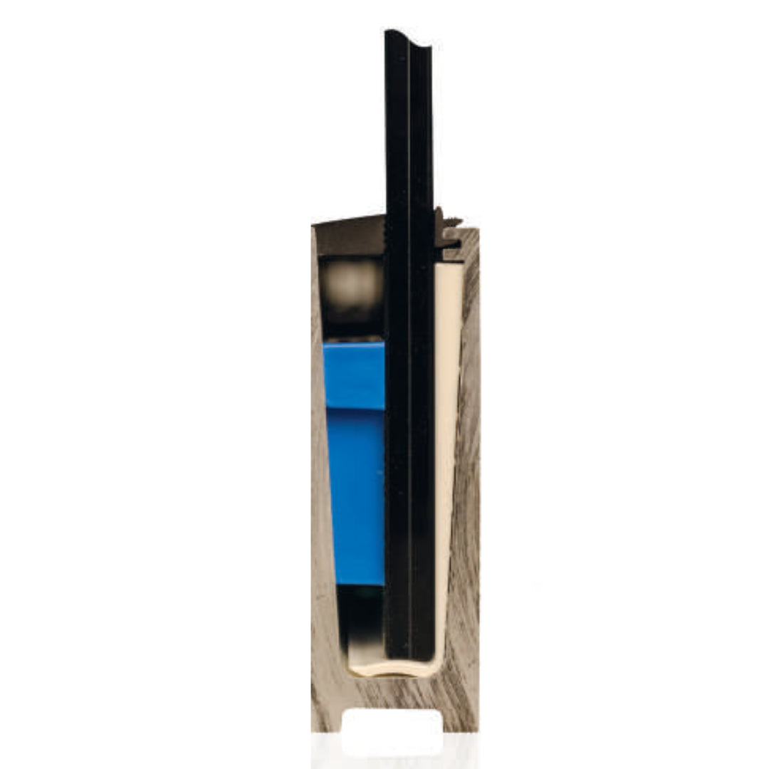 KIT INSTALACION SISTEMA GLASSRAIL OLIMPIA HARDWARE VISTA PERFIL