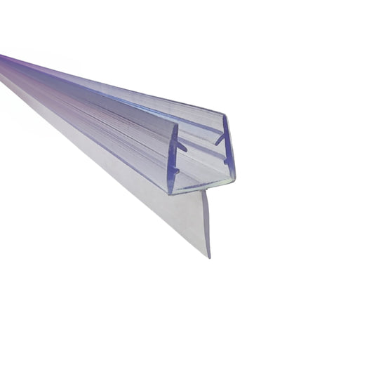 Burlete - Junta de PVC Aleta Flexible Central para Vidrio de 8 mm