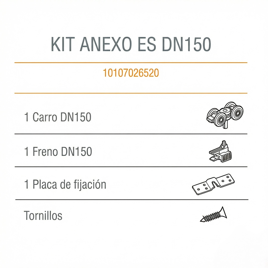 COMPONENTES KIT ANEXO EASY SOFT DN-150-DUCASSE INDUSTRIAL-10107026520-EXCELSIOR PERU