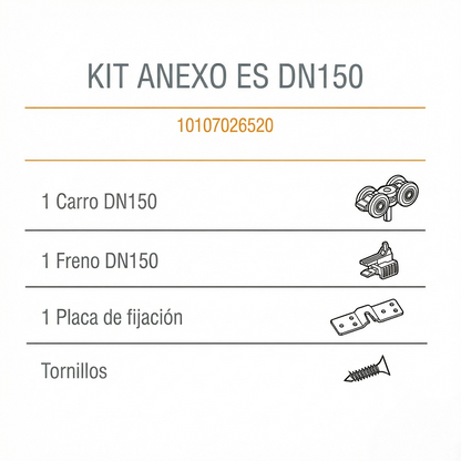 COMPONENTES KIT ANEXO EASY SOFT DN-150-DUCASSE INDUSTRIAL-10107026520-EXCELSIOR PERU