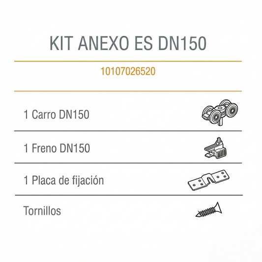COMPONENTES KIT ANEXO EASY SOFT DN-150-DUCASSE INDUSTRIAL-10107026520-EXCELSIOR PERU