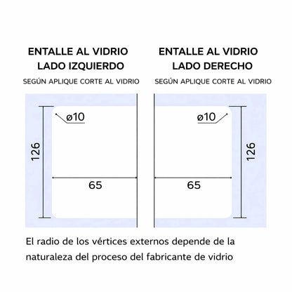 ENTALLE-GL40RN-OLIMPIA HARDWARE ASSA ABLOY-RECIBIDOR A VIDRIO PARA CERRADURA PICO DE LORO GL40N-EXCELSIOR PERU