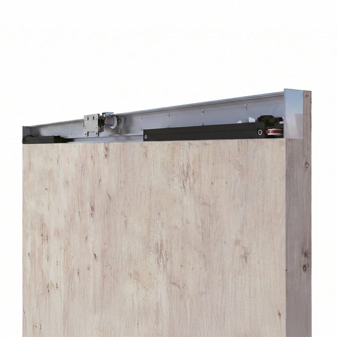 KIT DN-50 RIEL OCULTO  DUCASSE INDUSTRIAL® EXCELSIOR PERU SISTEMA INVISIBLE VISTA TRASERA