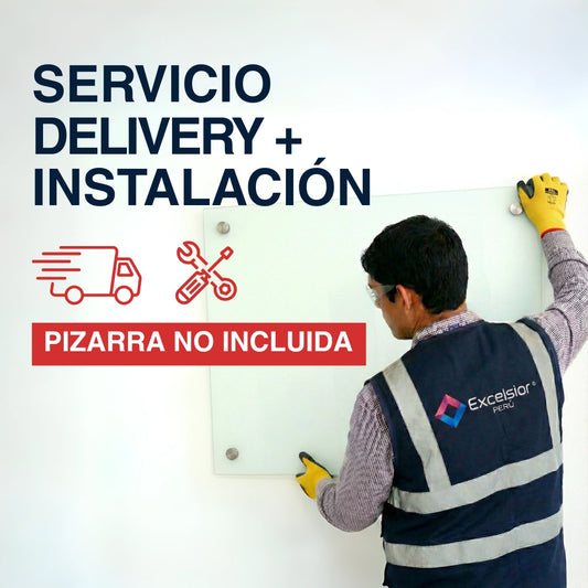 Servicio Delivery + Instalación de Pizarra (90 a 120 cm de Ancho) Sólo Lima (Zonas Determinadas)